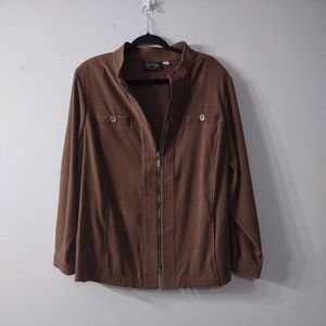 Bob Mackie Wearable Art Lightweight Jacket, Size XXL